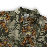 Fishing Bigfoot Hawaiian Shirt, Tropical Bigfoot Hawaiian Shirt Casual Button Down Short Sleeve Shirt - The Palmix